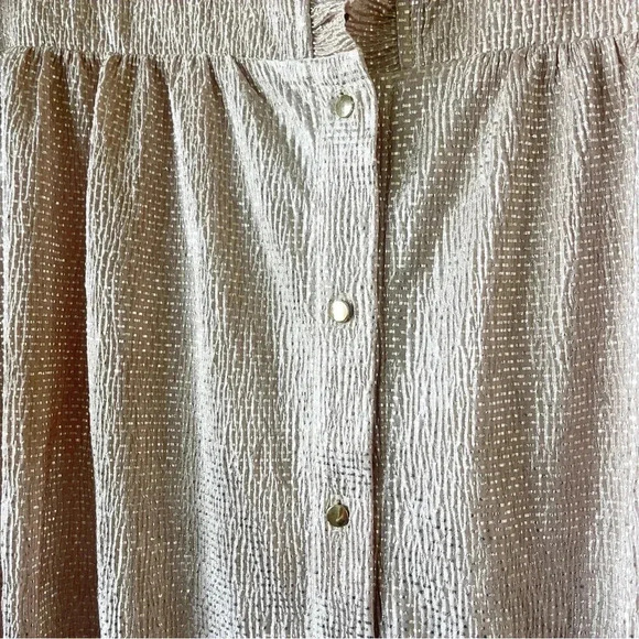 Sabina Musayev Merlaison Shine Blouse Rose Gold Size XL - Picture 3 of 6